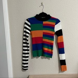 Rare Unif Rainbow Stripe Dylan Sweater
